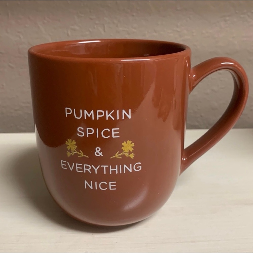 Pumpkin Spice Mug - Brown with  “pumpkin spice & everything nice”